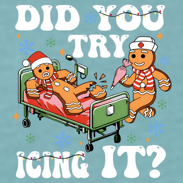 Did You Try Icing It Gift Sueded Cloud Jersey T-Shirt