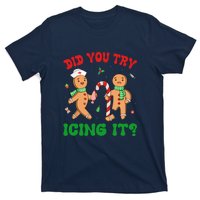 Did You Try Icing It Retro Christmas Gingerbread Nurse Squad Gift T-Shirt