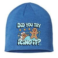 Did You Try Icing It? Gingerbread Nurse Christmas Pajamas Great Gift Sustainable Beanie