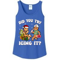 Did You Try Icing It Funny Christmas Gingerbread Nurse Squad Gift Ladies Essential Tank