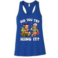 Did You Try Icing It Funny Christmas Gingerbread Nurse Squad Gift Women's Racerback Tank