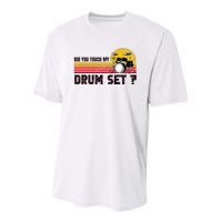 Did You Touch My Drum Set Percussion Music Drummer Youth Performance Sprint T-Shirt