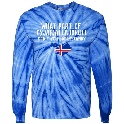 DonT You Understand Volcano Iceland Tie-Dye Long Sleeve Shirt