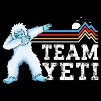 Dabbing Yeti Vintage Sunset Mountain Bigfoot Lover Team Yeti Doggie Tank