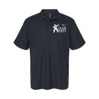 Dabbing Yeti Vintage Sunset Mountain Bigfoot Lover Team Yeti Softstyle Adult Sport Polo