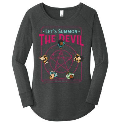 Do You Wanna Play A Game Witchcraft Halloween LetS Summon Women's Perfect Tri Tunic Long Sleeve Shirt