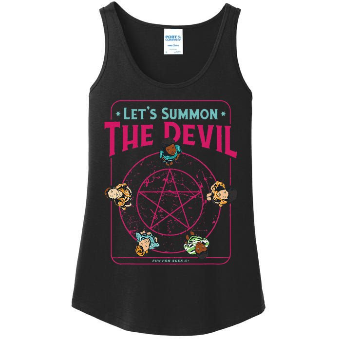 Do You Wanna Play A Game Witchcraft Halloween LetS Summon Ladies Essential Tank