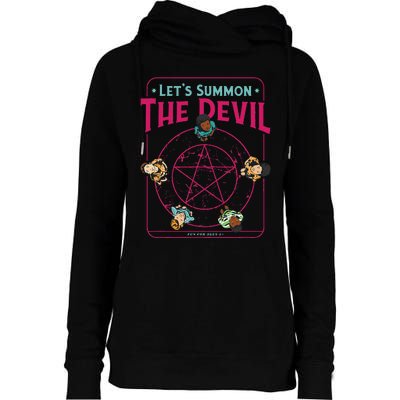 Do You Wanna Play A Game Witchcraft Halloween LetS Summon Womens Funnel Neck Pullover Hood