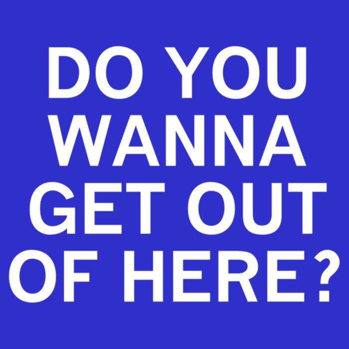 Do You Wanna Get Out Of Here Sarcastic Funny Joke Family Gift 16 in Basic Backpack