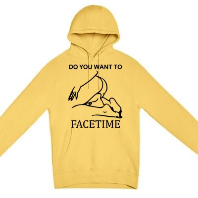 Do You Want To Facetime Premium Pullover Hoodie