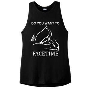 Do You Want To Facetime Ladies PosiCharge Tri-Blend Wicking Tank