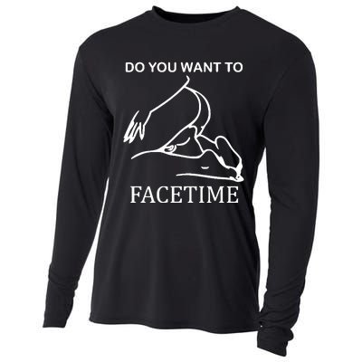 Do You Want To Facetime Cooling Performance Long Sleeve Crew