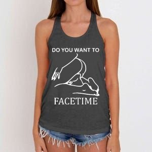 Do You Want To Facetime Women's Knotted Racerback Tank