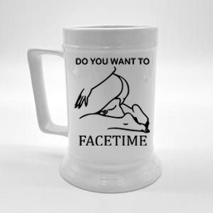 Do You Want To Facetime Beer Stein