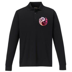 Dragon Yin Yang Chinese New Year 2024 Year Of The Dragon Performance Long Sleeve Polo