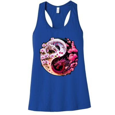 Dragon Yin Yang Chinese New Year 2024 Year Of The Dragon Women's Racerback Tank