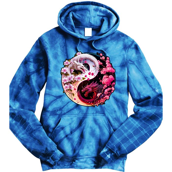 Dragon Yin Yang Chinese New Year 2024 Year Of The Dragon Tie Dye Hoodie