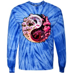 Dragon Yin Yang Chinese New Year 2024 Year Of The Dragon Tie-Dye Long Sleeve Shirt