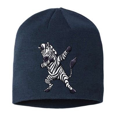 Dabbing Zebra African Zookeeper Animal Lover Sustainable Beanie