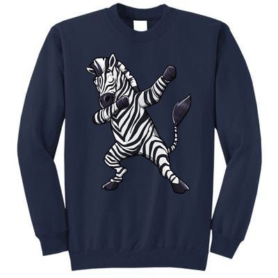 Dabbing Zebra African Zookeeper Animal Lover Tall Sweatshirt