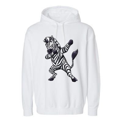 Dabbing Zebra African Zookeeper Animal Lover Garment-Dyed Fleece Hoodie