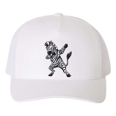 Dabbing Zebra African Zookeeper Animal Lover Yupoong Adult 5-Panel Trucker Hat