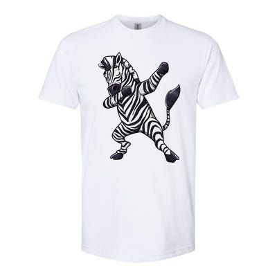 Dabbing Zebra African Zookeeper Animal Lover Softstyle® CVC T-Shirt