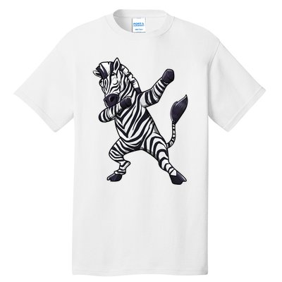 Dabbing Zebra African Zookeeper Animal Lover Tall T-Shirt