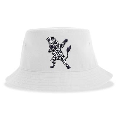 Dabbing Zebra African Zookeeper Animal Lover Sustainable Bucket Hat