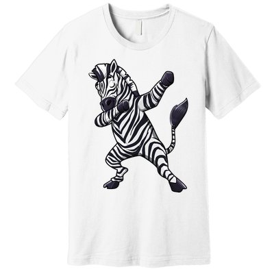 Dabbing Zebra African Zookeeper Animal Lover Premium T-Shirt