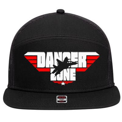 Danger Zone 7 Panel Mesh Trucker Snapback Hat