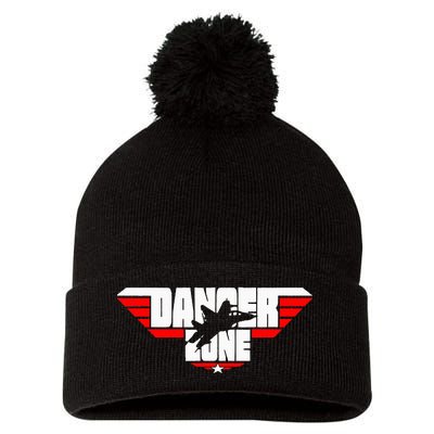 Danger Zone Pom Pom 12in Knit Beanie