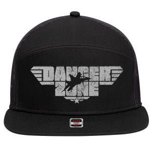 Danger Zone 7 Panel Mesh Trucker Snapback Hat