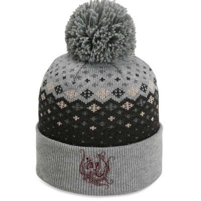 Deadly Zombie Octopus Skull The Baniff Cuffed Pom Beanie