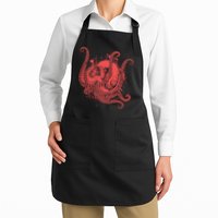 Deadly Zombie Octopus Skull Apron