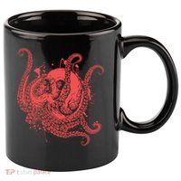 Deadly Zombie Octopus Skull 11oz C Handle Ceramic Mug