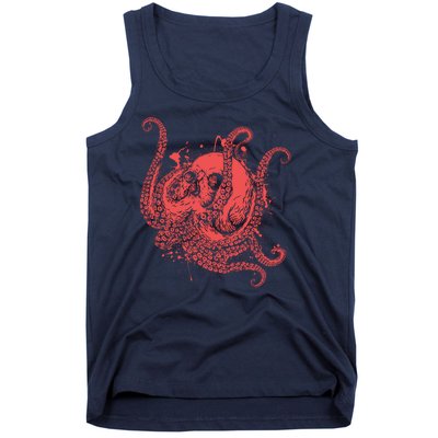 Deadly Zombie Octopus Skull Tank Top