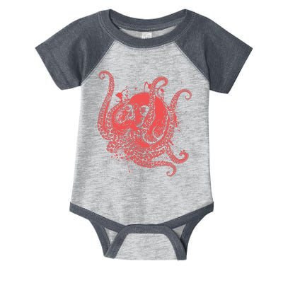 Deadly Zombie Octopus Skull Infant Baby Jersey Bodysuit