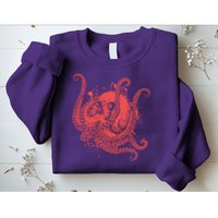 Deadly Zombie Octopus Skull Sweatshirt