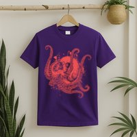 Deadly Zombie Octopus Skull T-Shirt