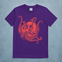 Deadly Zombie Octopus Skull T-Shirt