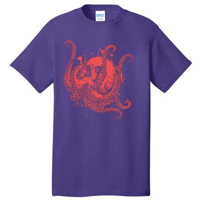 Deadly Zombie Octopus Skull Tall T-Shirt