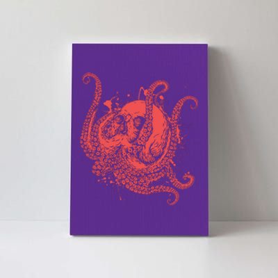 Deadly Zombie Octopus Skull Canvas