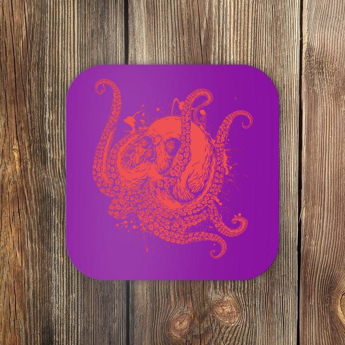 Deadly Zombie Octopus Skull Coaster