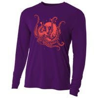 Deadly Zombie Octopus Skull Cooling Performance Long Sleeve Crew