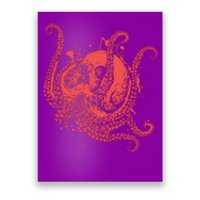 Deadly Zombie Octopus Skull Poster