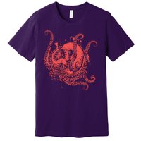 Deadly Zombie Octopus Skull Premium T-Shirt