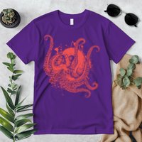 Deadly Zombie Octopus Skull Premium T-Shirt