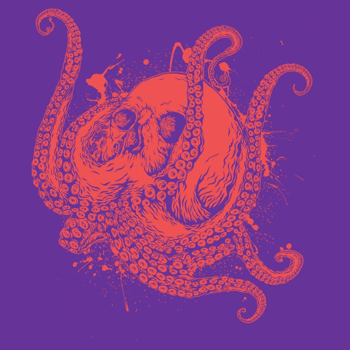 Deadly Zombie Octopus Skull Premium T-Shirt
