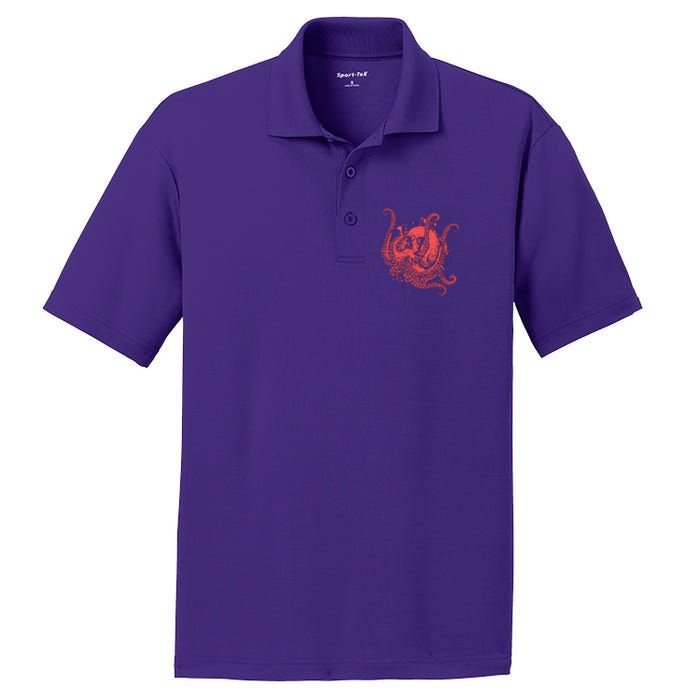 Deadly Zombie Octopus Skull PosiCharge RacerMesh Polo